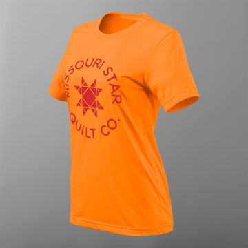 Missouri Star Logo T-shirt - Neon Orange - M