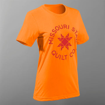 Missouri Star Logo T-shirt - Neon Orange - M