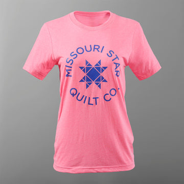 Missouri Star Logo T-shirt - Neon Pink - 4XL
