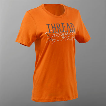 Missouri Star Thread Carefully T-shirt - Burnt Orange - 2XL