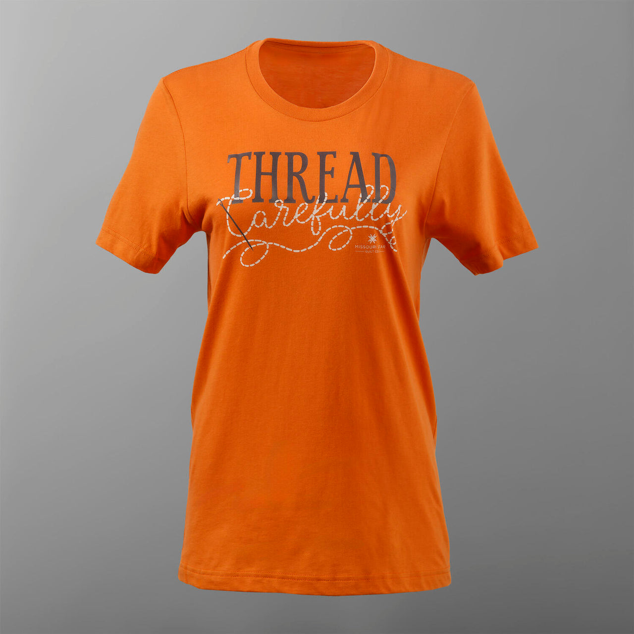 Missouri Star Thread Carefully T-shirt - Burnt Orange - 4XL