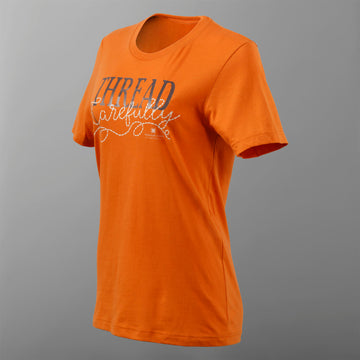 Missouri Star Thread Carefully T-shirt - Burnt Orange - 4XL