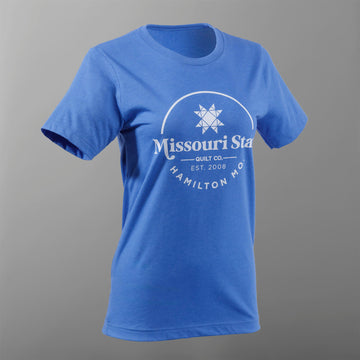 Missouri Star Hamilton, MO T-shirt - Heather True Royal