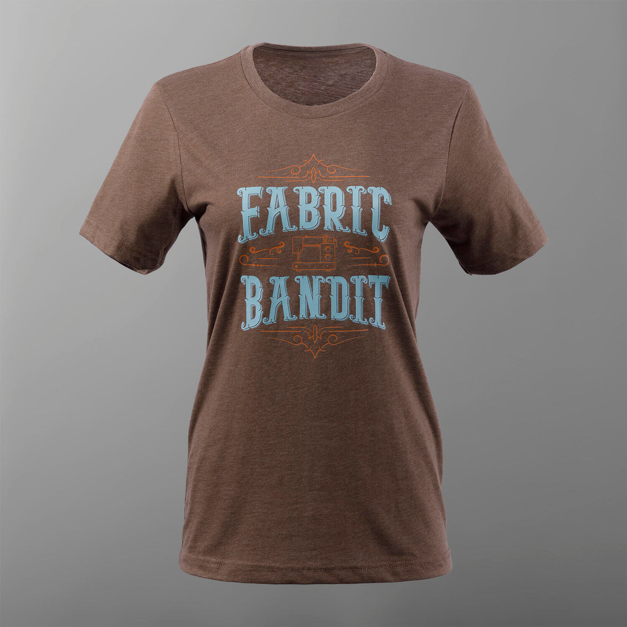 Missouri Star Fabric Bandit T-shirt - Heather Brown - 4XL