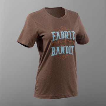 Missouri Star Fabric Bandit T-shirt - Heather Brown - 4XL