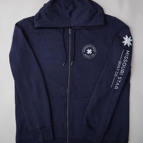 Missouri Star Logo Full Zip Hoodie Navy - 2XL