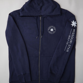 Missouri Star Logo Full Zip Hoodie Navy - 3XL