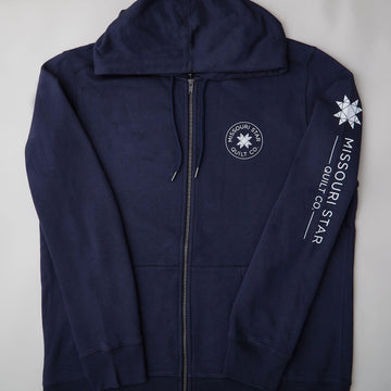 Missouri Star Logo Full Zip Hoodie Navy - 3XL