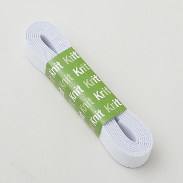 White 1/2" Knit Elastic