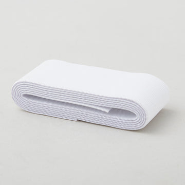 White 1-1/2" Heavy Stretch Waistband Elastic