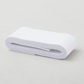 White 1-1/2" Heavy Stretch Waistband Elastic