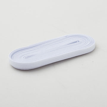 White 1/4" Non-Roll Knit Elastic