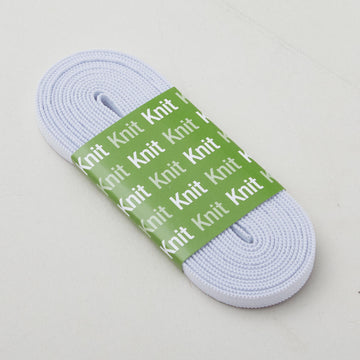 White 1/4" Non-Roll Knit Elastic