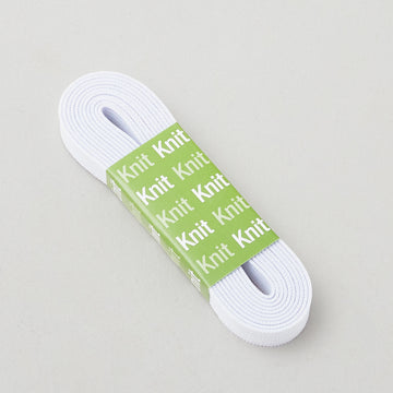 White 3/8" Non-Roll Knit Elastic