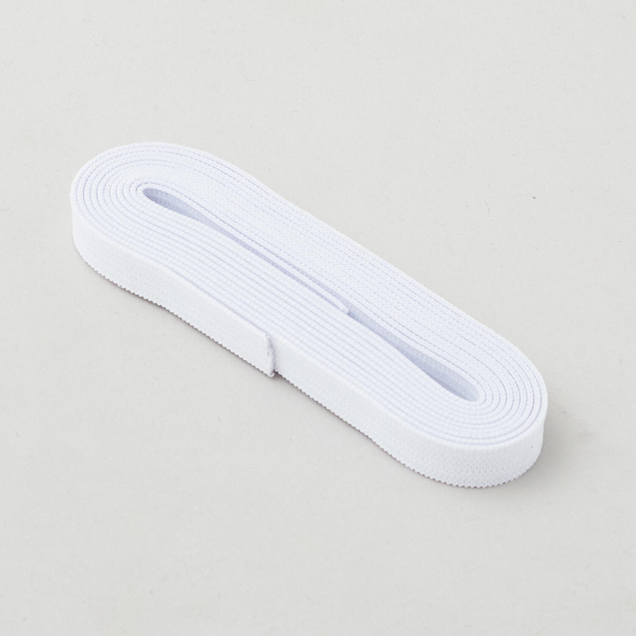 White 3/8" Non-Roll Knit Elastic