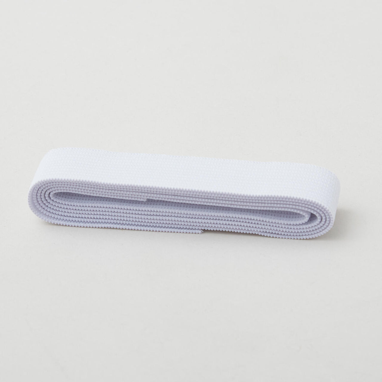 White 3/4" Non-Roll Knit Elastic