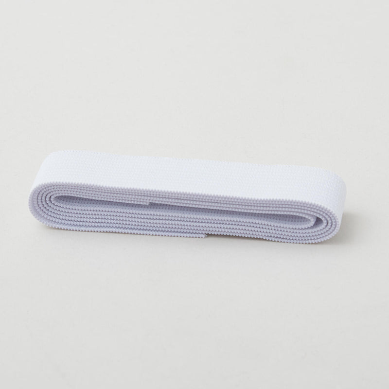 White 3/4" Non-Roll Knit Elastic