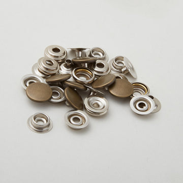 Heavy Duty Snaps - 5/8" Antique Brass