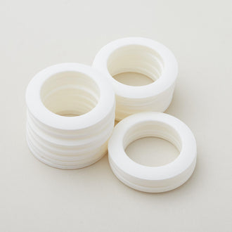 Curtain Grommets - Large White