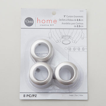 Curtain Grommets - Medium Pewter