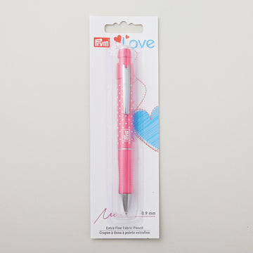 Prym LOVE Extra Fine Fabric Pencil - Pink