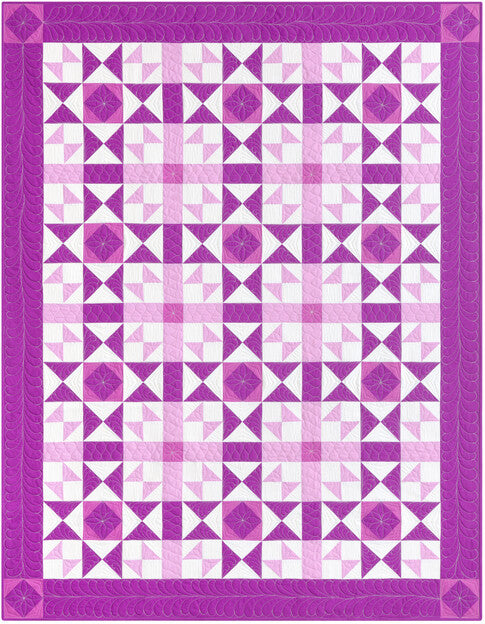 Purple Passion Free Quilt Pattern by the incredible Darlene Zimmerman