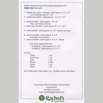 Night Owl Wall Hanging Kit