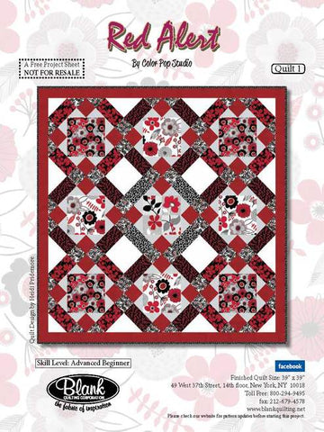 Red Alert Quilt 1 Free Quilt Pattern