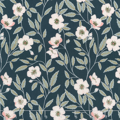 Garden Dreams - Floral Main Evergreen Yardage