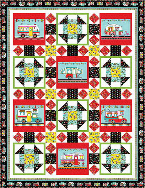 Roamin' Holiday Quilt 1 Free Quilt Pattern by Heidi Pridemore