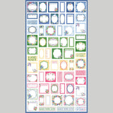 Ingrid's Wildflowers - Floral Quilt Label White Panel