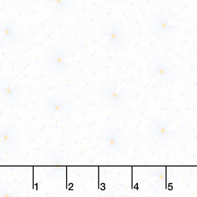 Ingrid's Wildflowers - Dandelions White Yardage