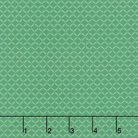 Ingrid's Wildflowers - Zigzag Stripe Green Yardage
