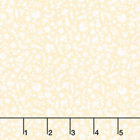 Ingrid's Wildflowers - Tonal Flowers Yellow Yardage