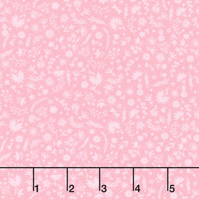 Ingrid's Wildflowers - Tonal Flowers Pink Yardage