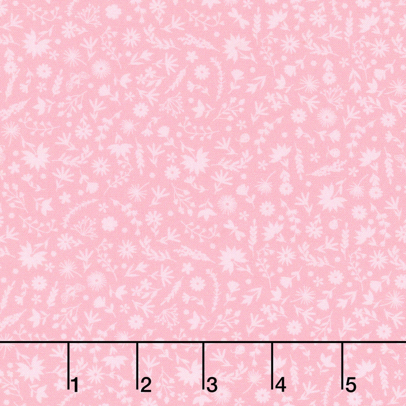 Ingrid's Wildflowers - Tonal Flowers Pink Yardage