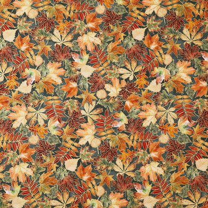 Warm Welcome - Leaves Balsam Metallic Yardage