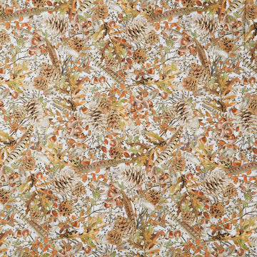 Warm Welcome - Pinecones Acorn Metallic Yardage