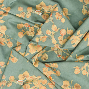 Warm Welcome - Branches Balsam Metallic Yardage