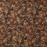 Warm Welcome - Leaves Walnut Metallic Yardage