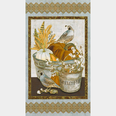 Warm Welcome - Quail Natural Metallic Panel