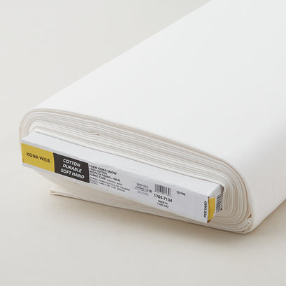 Kona Cotton - Snow 108" Wide Backing 10 Yard Bolt