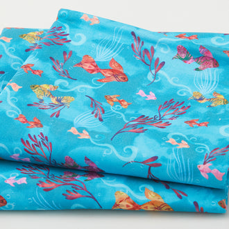 Oceanica Favorites - Fish Teal 2 Yard Cut