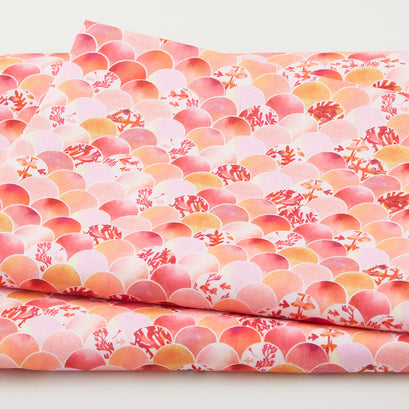 Oceanica Favorites - Scallops Coral 2 Yard Cut