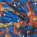 Uniwax - Prints from the Ivory Coast Wax Print Royal Metallic Yardage
