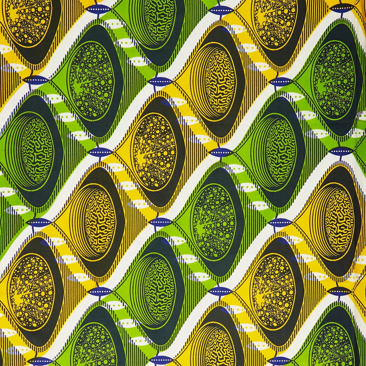 Uniwax - Prints from the Ivory Coast Wax Print Grellow Yardage