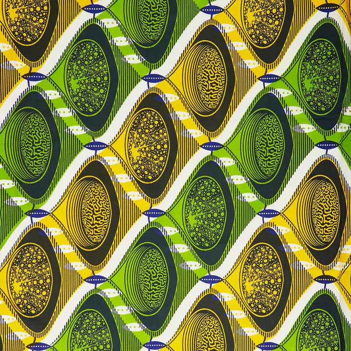 Uniwax - Prints from the Ivory Coast Wax Print Grellow Yardage