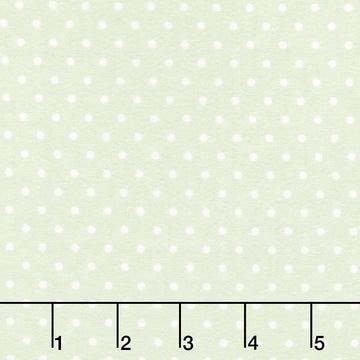 Cozy Cotton Flannels - Dots Pistachio Yardage