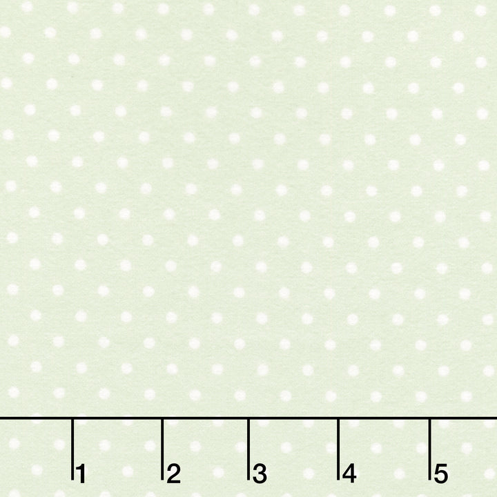 Cozy Cotton Flannels - Dots Pistachio Yardage