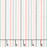 Cozy Cotton Flannels - Stripes Peony Yardage